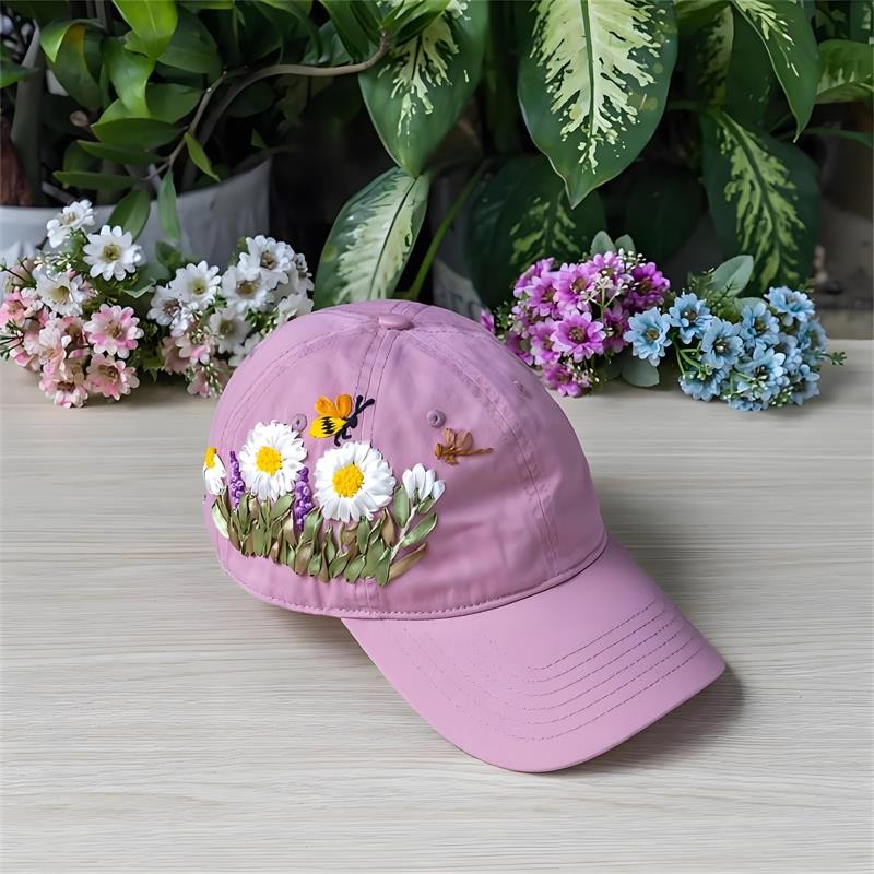 Flowered Baseball Cap
