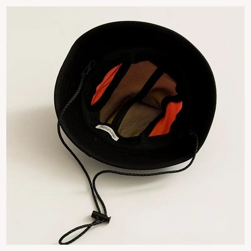 Men's Black Bucket Hat With String Nearby Men's Black Bucket Hat With String Nearby