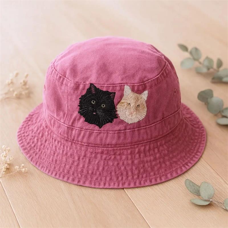 embroidered bucket hat